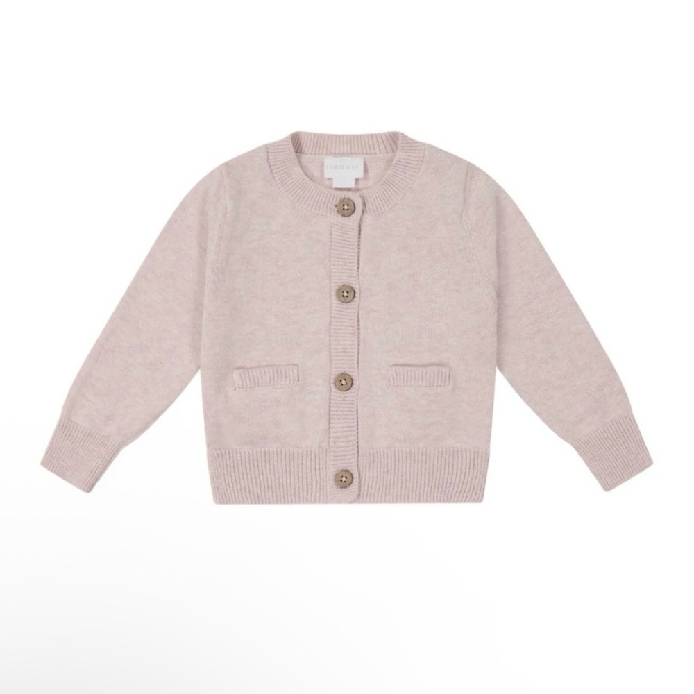Jamie Kay Isabela Cardigan Sweater Girls 2 Years New Violet Marle Buttons Knit